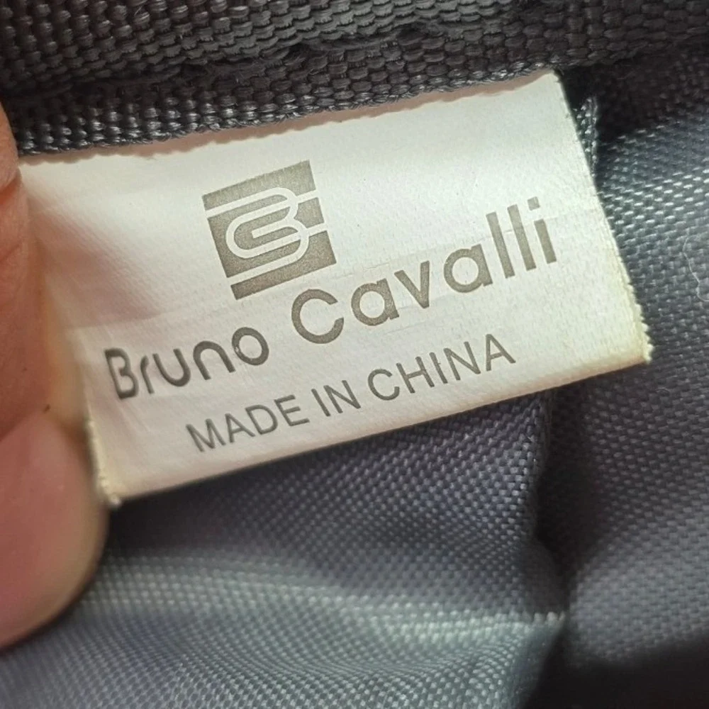 Bruno Cavalli Laptop Backpack‎ Gray Heather USB Charging Port Travel Work Bag P4